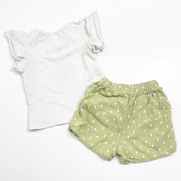 Toddler girls avocado print matching set - Picture 2 of 3